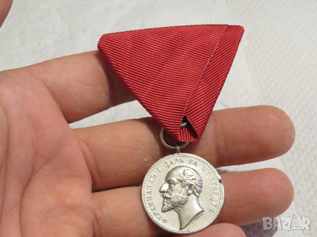 Български  сребърен Царски орден за заслуга  от времето на Фердинанд I, Царство България сребро, снимка 4 - Антикварни и старинни предмети - 35060547