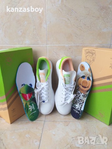 Adidas Stan Smith Miss Piggy & Kermit - мъжки кецове НОВИ С КУТИЯ РАЗМЕРИ - 43 1/3 /44/42/42 2/3, снимка 2 - Маратонки - 43989921