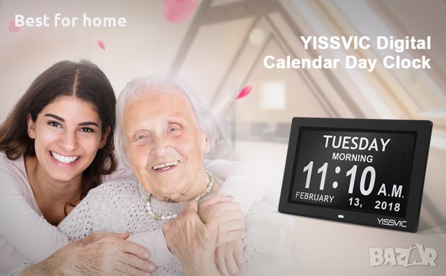 Цифров голям часовник -календар- фоторамка Exmate, снимка 4 - Други - 43510583