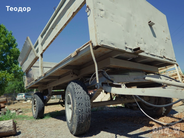 Двуосово ремарке с хидравлика и спирачки, снимка 7 - Ремаркета - 51476891