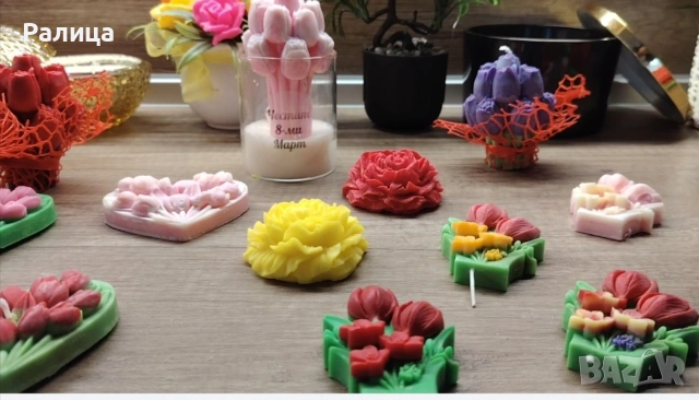 Ароматна свещ - букет, снимка 7 - Други - 53449181