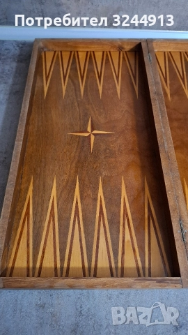 Стара дървена табла за игра , снимка 4 - Шах и табла - 52850307