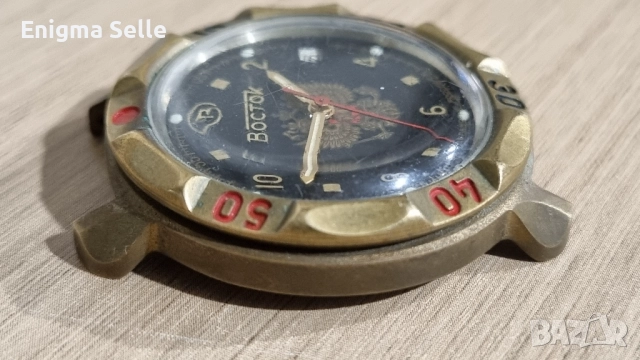 Военен руски часовник Vostok командирски с руския герб , снимка 5 - Мъжки - 52578774