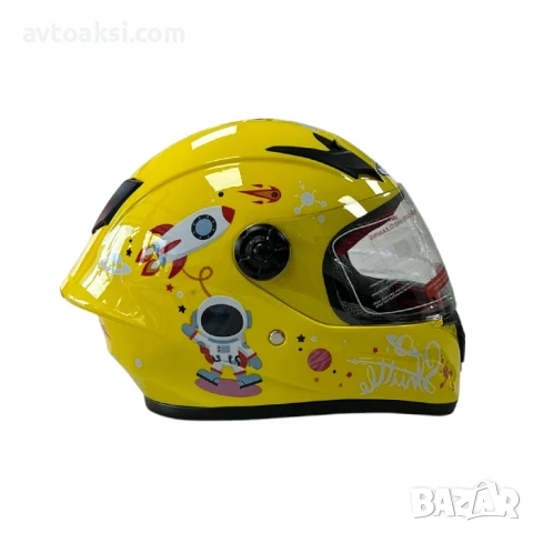 Детска каска Мотор/Мотопед/Вело/Скутер/Атв Шлем, снимка 7 - Аксесоари и консумативи - 50533453