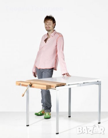 Workbench/Работна маса с тезгях/менгеме от бук - IKEA UDDABO, снимка 3 - Маси - 27678989