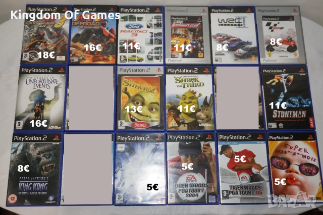 Игри за PS2 ATV Offroad Fury 3/Ford Racing 3/WRC 2/MotoGP/Shrek 2 3/Stuntman/Lemony Snicket's