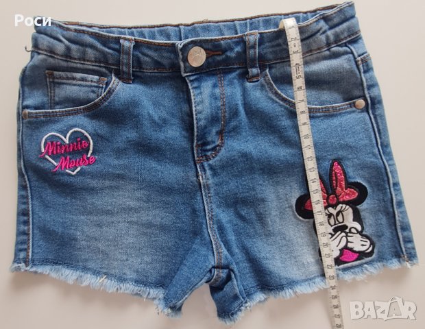 Дънкови панталони Мими Маус, снимка 2 - Детски къси панталони - 37634191