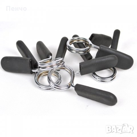 2 бр. 28 мм скоби пружинна скоба яка клипсове фитнес тежести дъмбел гира щанга пречупен лост комплек, снимка 13 - Фитнес уреди - 35143545