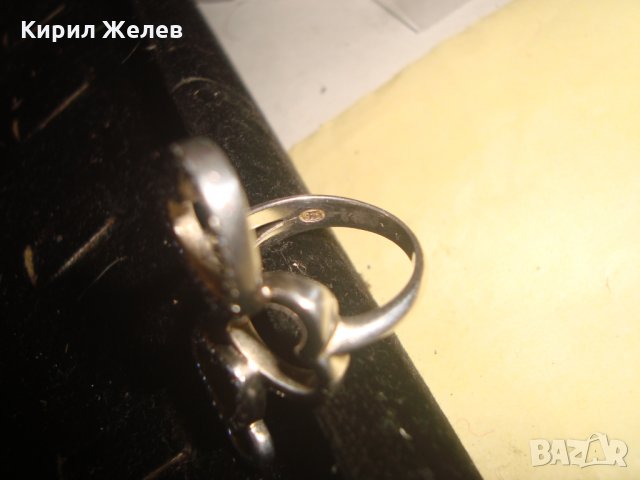 СКЪПОЦЕНЕН СРЕБЪРЕН СЪРЦЕВИДЕН ДИЗАЙНЕРСКИ ПРЪСТЕН СРЕБРО 925 с ЦИРКОНИ 20535, снимка 9 - Пръстени - 32998691