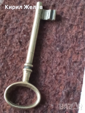 Стар бронзов ключ 30858, снимка 6 - Антикварни и старинни предмети - 53217453