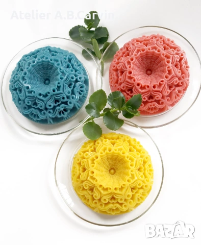 Декоративен ароматен сапун гравиран като Мандала в тайландски стил,за подарък или за вашия дом, снимка 8 - Декорация за дома - 53566803