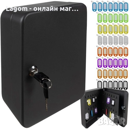 Шкаф за ключове с вкл. ключодържатели, здрава стомана, стенен монтаж Malatec