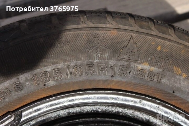 4бр джанти 15 - с гуми 185/65/15, снимка 4 - Гуми и джанти - 52585520