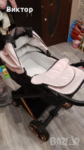 Бебешка количка Tutek DIAMOS VX Rose and gold DVXECO7, снимка 4 - Детски колички - 43785471
