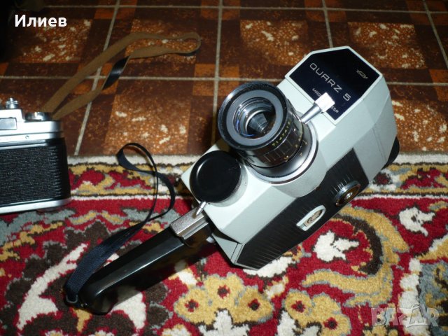 Стар руски фотоапарат Зоркии 4K и кинокамера Quartz 5 , снимка 8 - Други ценни предмети - 29034165