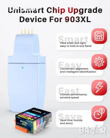 Halloya 912XL мастилени касети за HP 912 XL за OfficeJet 8010 и OfficeJet Pro 8022 (4 касети), снимка 4 - Консумативи за принтери - 49340602