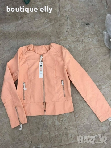 дамско кожено яке, снимка 8 - Якета - 51757648