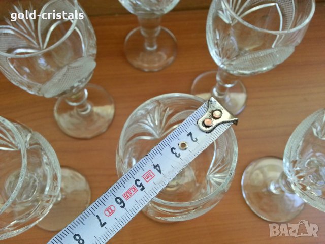 кристални чаши Рамона , снимка 3 - Антикварни и старинни предмети - 27821508
