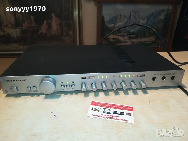 monacor sa-230 stereo amplifier-swiss 1105210920