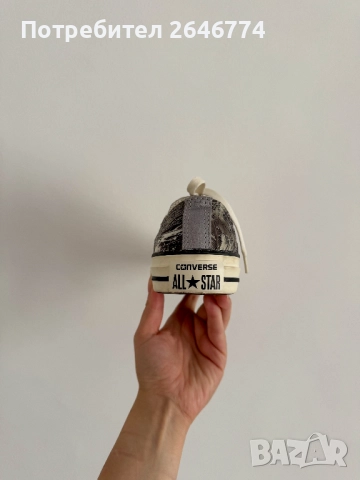 Converse Chuck Taylor All Star Low, бял/зелен цвят, размер 36., снимка 4 - Кецове - 52263402