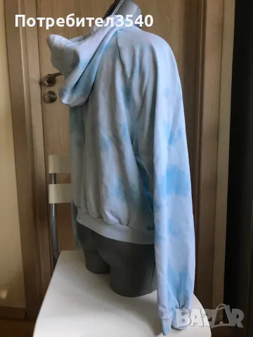 Светлосин шарен суитчър, снимка 7 - Суичъри - 48432088