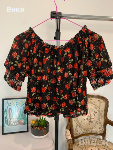 Дамска блуза в размер S/М, снимка 11 - Корсети, бюстиета, топове - 44922565