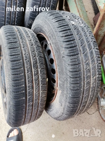 джанти с гуми 4/100 за опел 14цола, снимка 3 - Гуми и джанти - 50658326