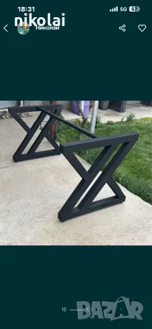 Трапезна маса с метални крака , снимка 17 - Маси - 35011576