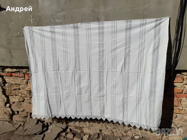 Стар чаршаф с дантела #3