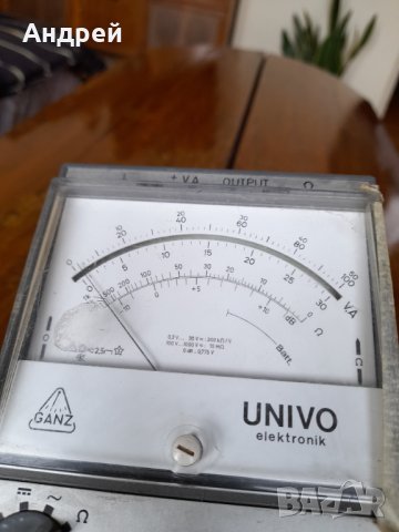 Стар мултицет Univo, снимка 8 - Антикварни и старинни предмети - 40757192