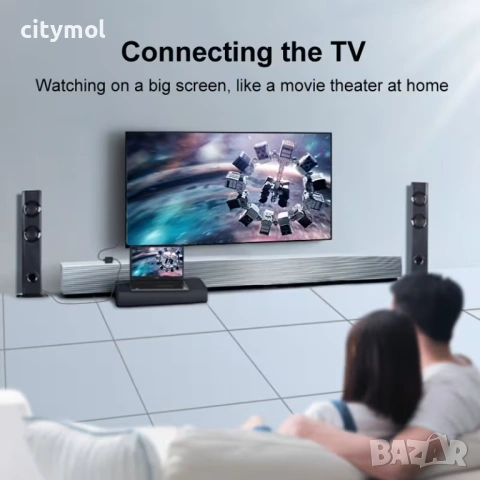 VGA към HDMI 1080P HD Audio TV AV HDTV видео, адаптер кабел конвертор, снимка 6 - Кабели и адаптери - 53114498