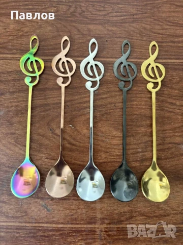 Лъжички за кафе ноти