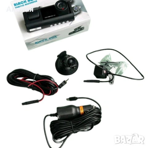 Видеорегистратор Black BOX Super HD 1296P + задна камера, снимка 6 - Камери - 53441804