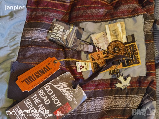 Дамско оригинално яке "Khujo"XL цвят опушено синьо. Перфектно!!! , снимка 8 - Якета - 38360101