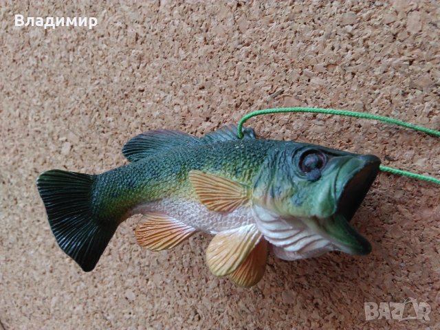 Сувенир -  риба бас (Largemouth Bass), снимка 2 - Такъми - 36683462