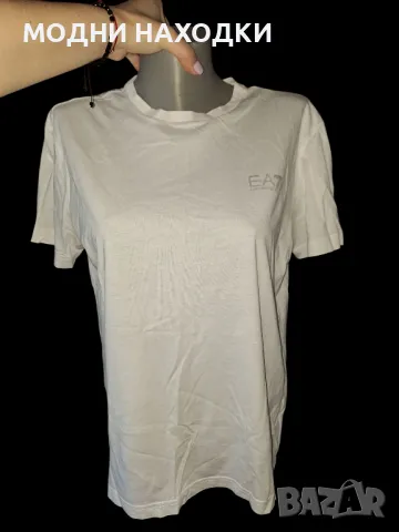 EA7 Armani Оригинална Бяла Тениска, снимка 5 - Тениски - 49800923