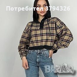 Дамска блуза с качулка COCO BIANCA, снимка 3 - Блузи с дълъг ръкав и пуловери - 43014677