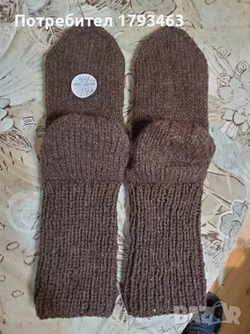 Ръчно плетени мъжки чорапи от вълна, размер 44, снимка 1