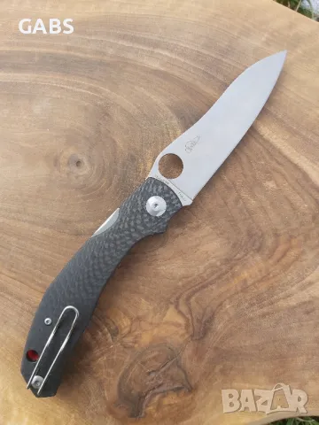 Сгъваем джобен нож Spyderco Capara,Carbon Fiber, снимка 8 - Ножове - 49294977