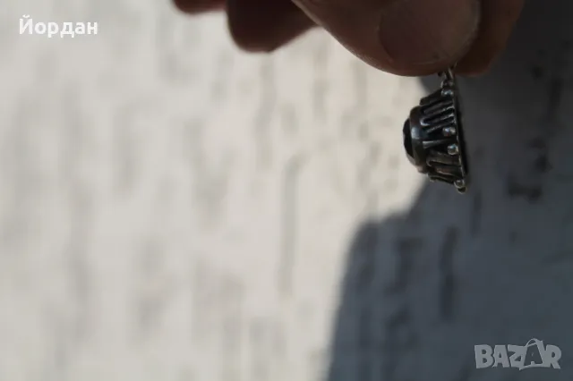 Сребърна висулка с аметист, снимка 12 - Колиета, медальони, синджири - 49183500