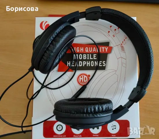 Слушалки с кабел и микрофон, снимка 3 - Слушалки за компютър - 47305520