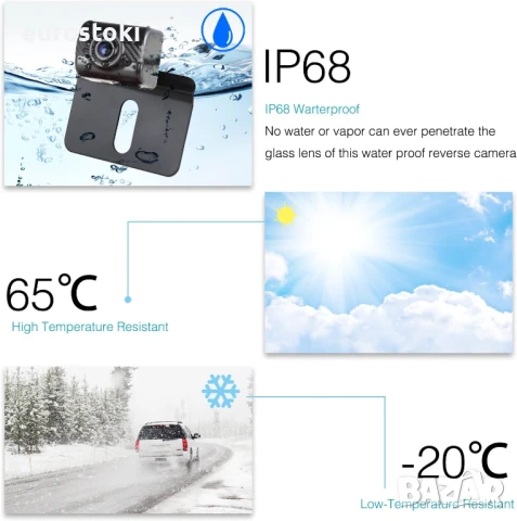 AUTO-VOX TD2 Безжичен комплект на камера за заден ход с 11 см LCD монитор, снимка 5 - Аксесоари и консумативи - 51344771