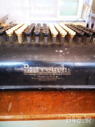 Механичен калкулатор Burroughs Made in USA, снимка 4 - Колекции - 43574174
