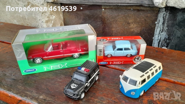 модели автомобил играчки Chevrolet impala 63 Volkswagen typ 2 Trabant 601