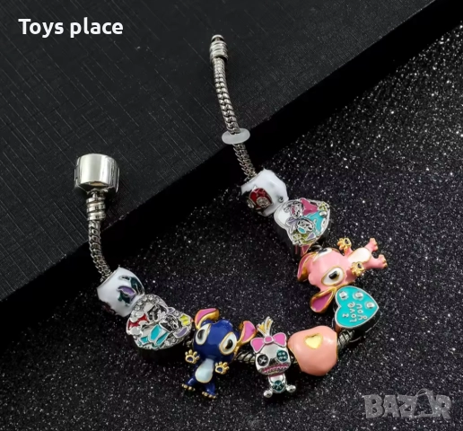 Disney Гривна тип Пандора с Талисмани Лило и Стич Lilo and Stitch Minnie mouse Мини Маус , снимка 9 - Гривни - 51725791