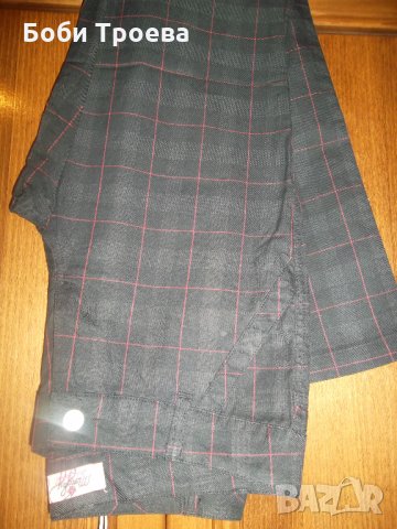Спортно-елегантен стил с панталон каре в черно и кафяво,внос от Итали, снимка 10 - Панталони - 26581193