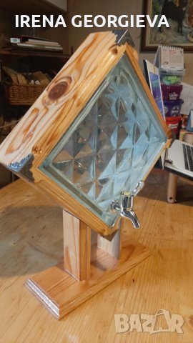 диспенсер за алкохол с метален обков, снимка 6 - Декорация за дома - 43971953