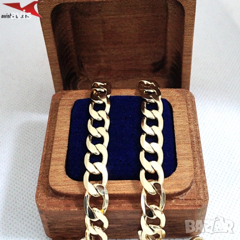 Синджир с 14К златно покритие 254583, снимка 3 - Колиета, медальони, синджири - 53292589