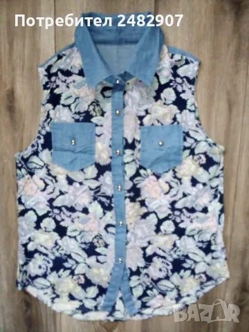 Дамска риза - 100 % памук , снимка 2 - Ризи - 49795646