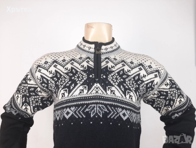 Dale of Norway Vail - Оригинален мъжки пуловер с цип размер S, снимка 6 - Пуловери - 52515126